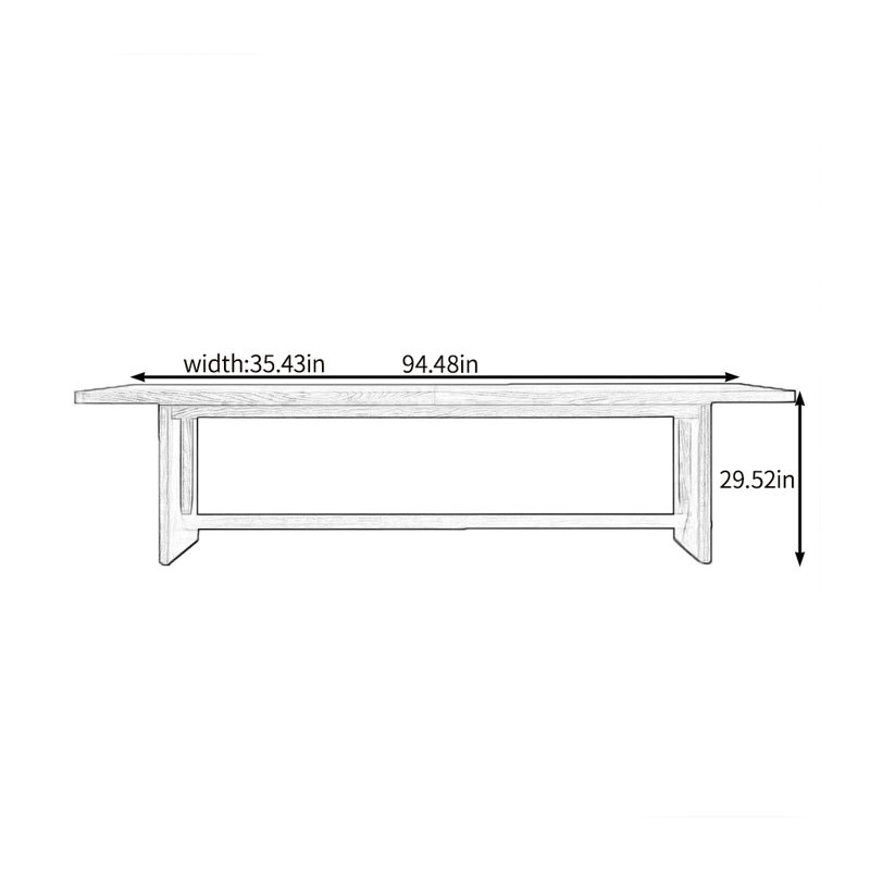 Kolbee, H 29,52 po x L 94,48 po x l 35,43 po