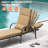 Eva-Rose Outdoor Rust-Resistant Metal Chaise Lounge , Cushion Included-2105606378