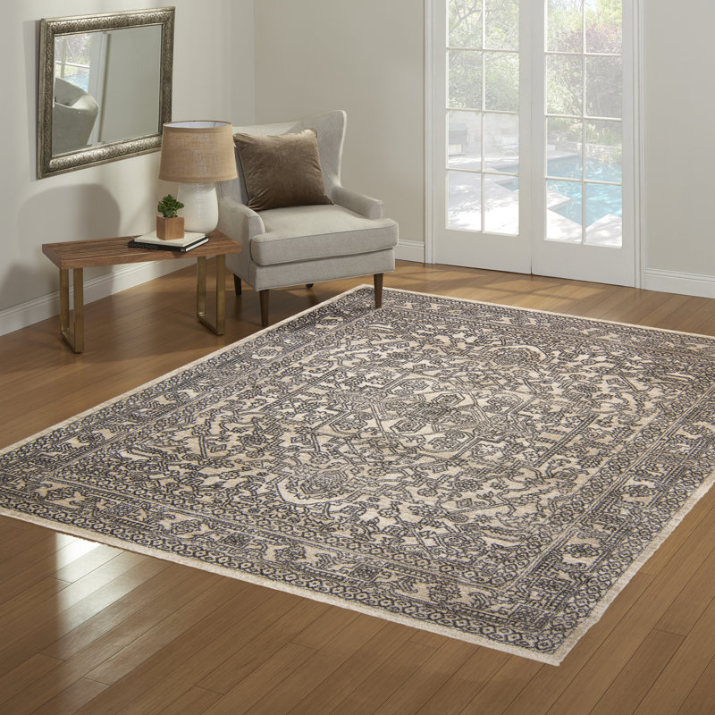 Tapis à volutes Lascala Brisbane, Rectangle 6 pi 6 po x 9 pi 6 po
