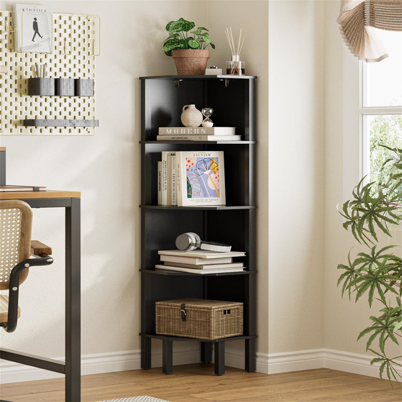 127cm H x 29cm W Standard Bookcase, Black