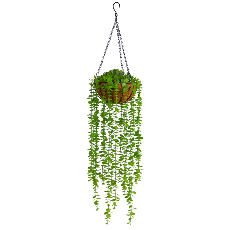 36'' Faux Eucalyptus Plant in Wood Basket