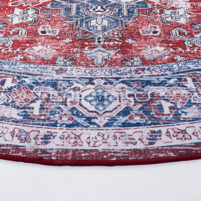 Tucson Performance Machine Washable Oriental Rug, Round 6'