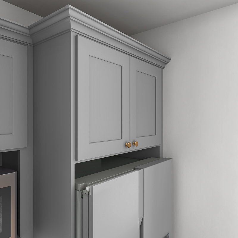 Armoire de four, 33" W x 24" H x 24" D, Gris