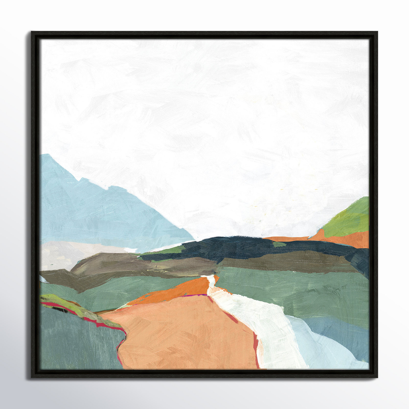 Addy "April Morning" Painting, 25.5" H x 25.5" W, Black