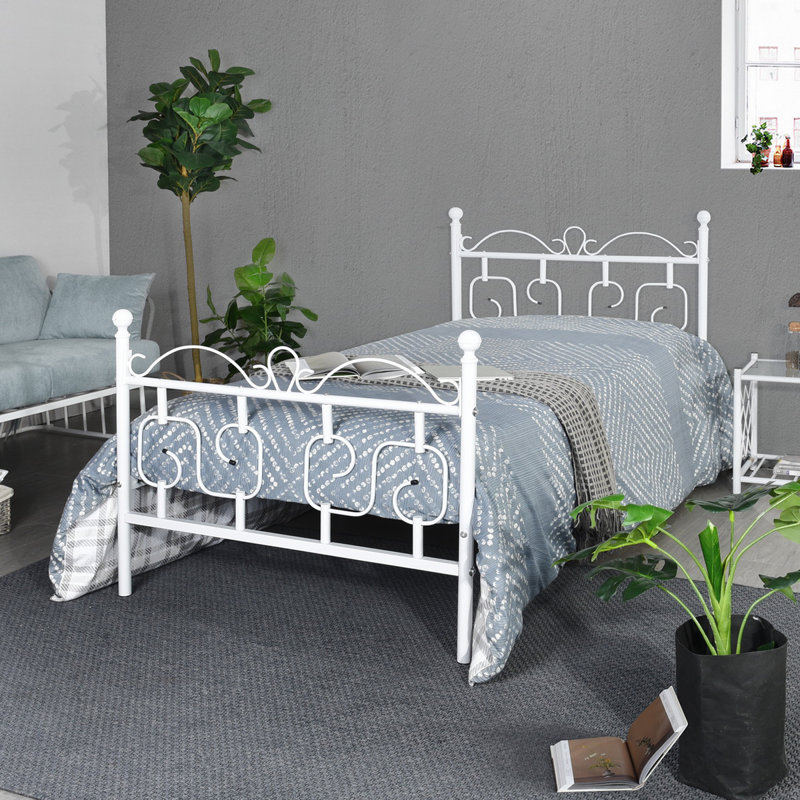 Albanese Solid Wood Bed, Single (3'), White