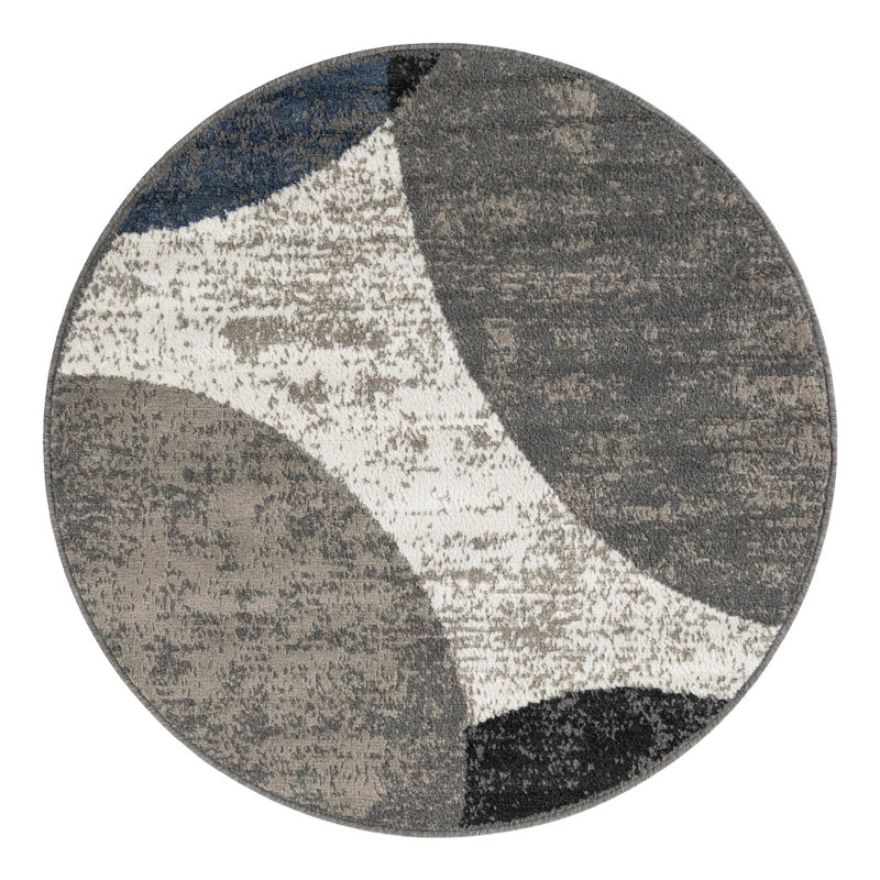 Latitude Run® Otra Nikolis Rug Multi, Round 4'1"