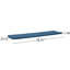 Coussin de chaise longue bleu, pour espaces de vie extérieurs, tissu imperméable, 79,71 po x 23,1 1,49 po, 4,47 lb