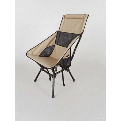 High Back Camping Chair, Black