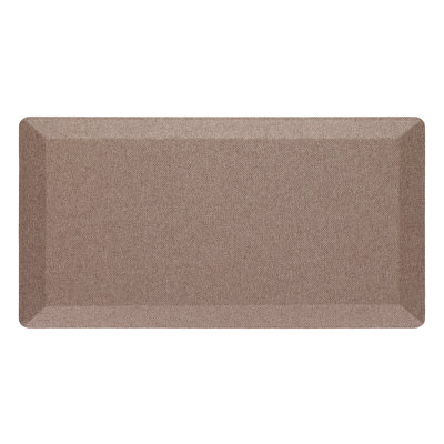  Tapis de confort rembourrés anti-fatigue pour la position debout, tapis ergonomiques 3/4 pour bureau, antidérapants, ultra doux, tapis en mousse à mémoire de forme pour la maison, la cuisine, la lessive, 20 po x 39 po, beige