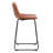 Upholstered Counter Stool with Steel Frame-792887141