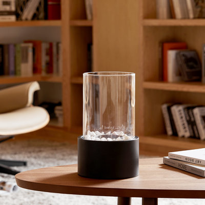Gautreau Bio-Ethanol Tabletop Fireplace with Flame Guard