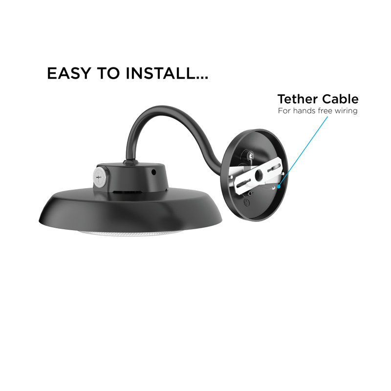 Narang Aluminum LED Wall Light, Black