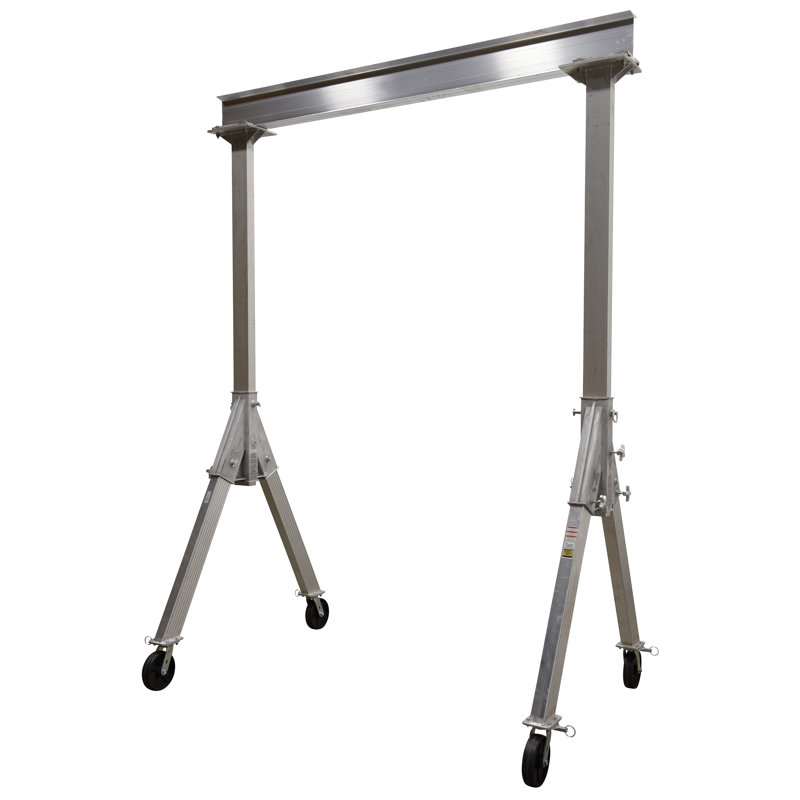 Fixed Alum Gantry Crane, 132" H x 64.68" W x 144" D