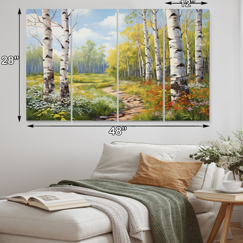 Gyasi - impression sur toile de bouleau - 4 panneaux