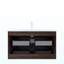 Meuble-lavabo 36 po, armoire de rangement en contreplaqué à rayures flottantes avec 2 tiroirs, lavabo rectangulaire intégré en pierre frittée blanc chaud Carrara, pré-assemblé, couleur bois de noyer rétro-120565939