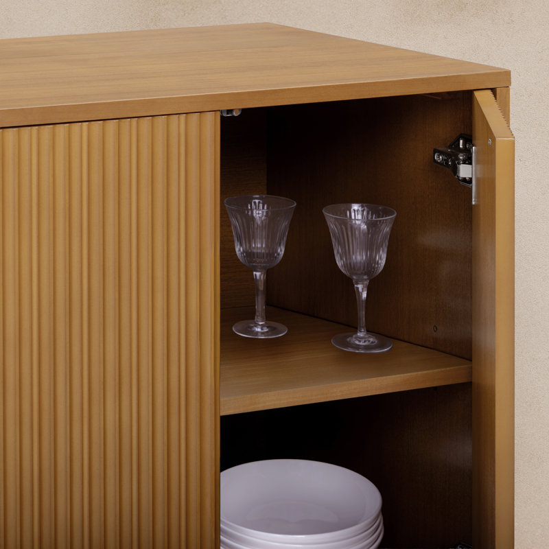 Buffet moderne 4 portes Tremolo, Naturel