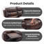 Causeuse inclinable brune Abba avec console et porte-gobelets-2006253476