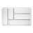 iDesign Linus Plastic 5-Piece Drawer Organizer Set, Clear
