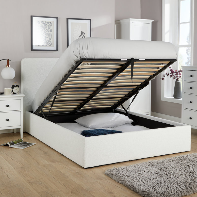 Betrice Upholstered Ottoman Storage Bed, Small Double (4')