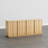 63''W Modern Fluted Sideboard with Adjustable Shelves-126677798