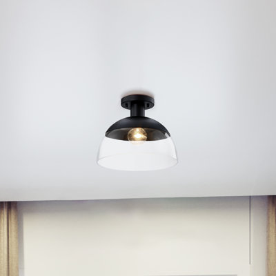 Wiljo Glass Semi Flush Mount