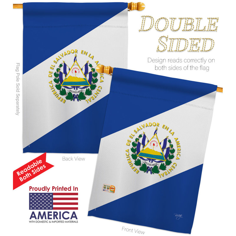 Double Sided 40'' H x 28'' W Polyester House Flag