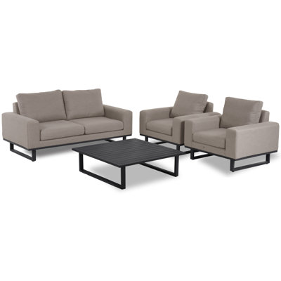 Lyndhurst Outdoor Fabric 2 Seat Sofa Set