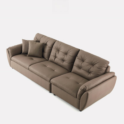 Minimalist Modern Mocha Sofa