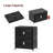 2-Tier Black Stackable Foldable Storage Bins with Lid & Wheels-1529964334-1529964337