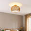 Rattan Semi Flush Mount