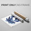 Indigo Brush Blooms I - Impression sur toile seulement - NON-CADRE-118051443