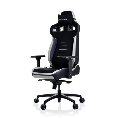 Vertagear PL4800 Ergonomic Big & Tall Gaming Chair Featuring Contourmax Lumbar & Vertaair Seat Systems - RGB LED Kits Upgradeable - Black/White by Vertagear