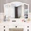 Ensemble de meuble-lavabo avec tabouret et miroir Kiana