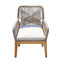 Ensemble de 2 chaises de salle à manger d'extérieur en bois massif avec coussin Jana (ensemble de 2)-98477807