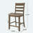 Charming Farmhouse Upholstered Wood Counter Stools Set For Stylish Spaces