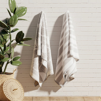 Serviettes de plage 100% jacquard 100% coton