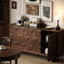 Walnut Wood Solid Wood Sideboard-115697663