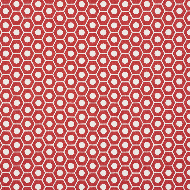 Tissu Schumacher x Studio Bon Queen B, Rouge