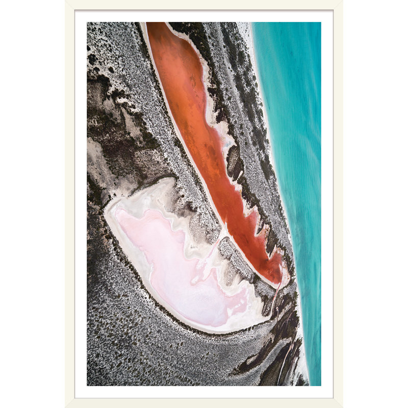 Pink Lakes Print by Trunk Archive