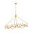 Leona Eight-Light Hand-Leafed Oval Chandelier