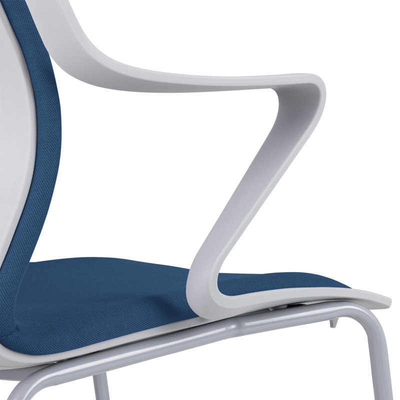 Chaise d'invité de bureau Cascade, Bleu saphir