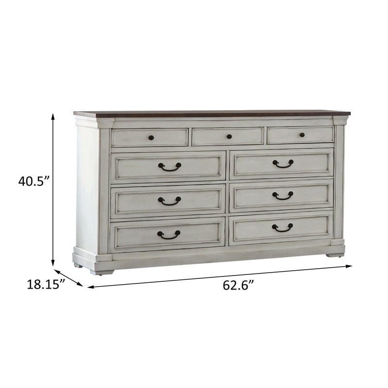 Commode 9 tiroirs l 62,6 po Avarae