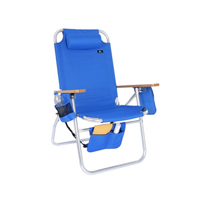Chaise de plage Deluxe XL haute 17 po pour adultes, robuste, structure en aluminium, grande taille, capacité de 300 lb