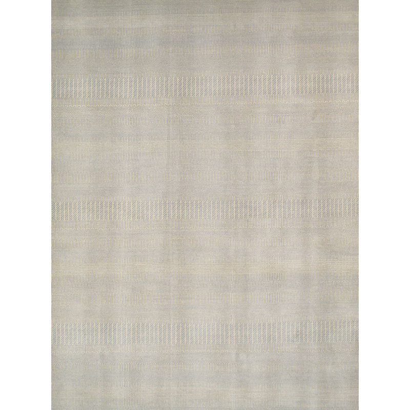 Tapis ivoire noué à la main