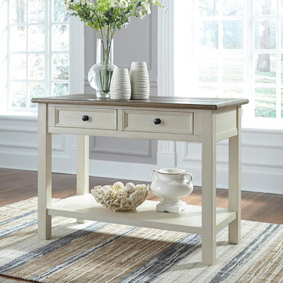 Table de canapé à deux tons Farmhouse - crème antique