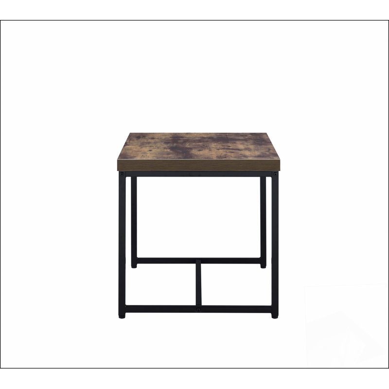Bob Weathered Oak &  Finish End Table Modern End Table Solutions,Compact End Table Collection