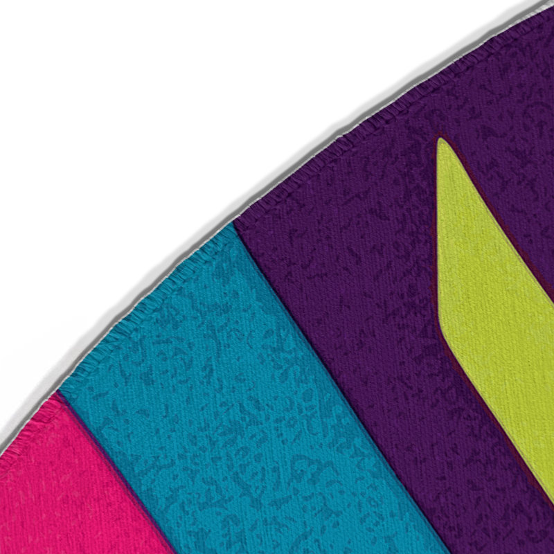 Electric Horizon Indoor And Outdoor Area Rug, Round 5'