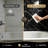36" X 60" X 80" Three Panel Shower Wall Panel Surround Kit Black and Gold Marble Pattern
