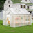 Walk-in Polycarbonate Greenhouse with Roof Vent