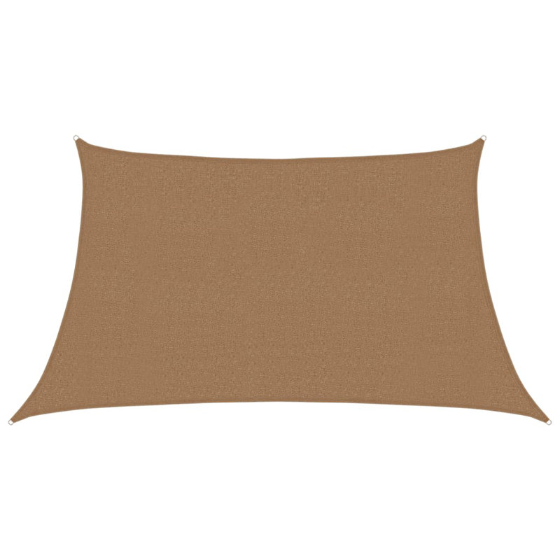 Dakota Fields Plastic Cover Retractable Freestanding Awning, Taupe, 400cm W x 200cm D